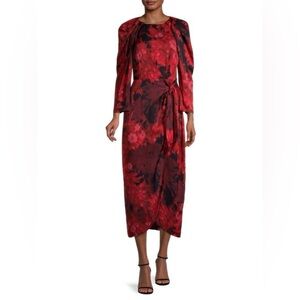 KOBI HALPERIN Halsey Floral-Print Midi Dress | medium